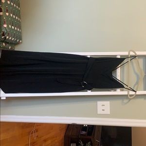 Black cowl neck jumpsuit